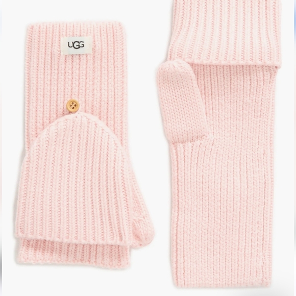UGG Accessories - UGG, Cozy Knit Flip Top Mittens, Light Pink